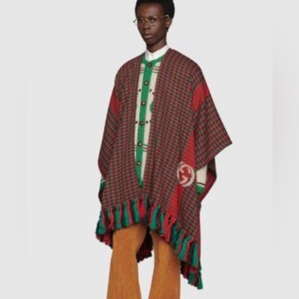 NWT Authentic Gucci interlocking GG Houndstooth coat